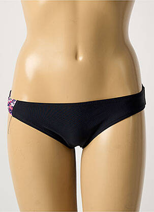 Bas de maillot de bain tissage satiné culotte noir DAG ADOM femme