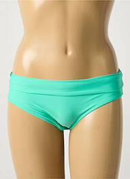 Bas de maillot de bain tissage satiné culotte vert BIKKI BEACH femme