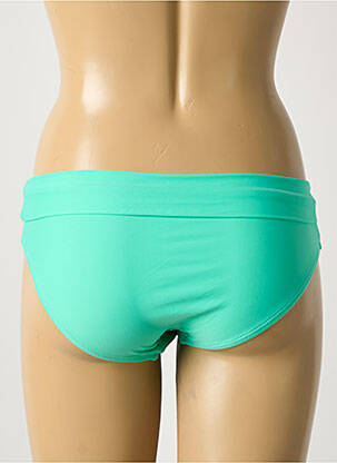 Bas de maillot de bain tissage satiné culotte vert BIKKI BEACH femme