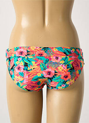 Bas de maillot de bain imprimé fleurs culotte rose BIKKI BEACH femme