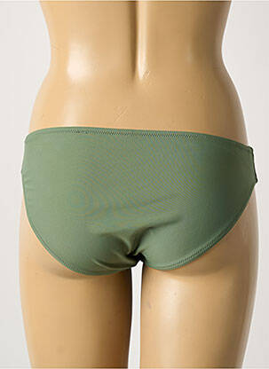 Bas de maillot de bain tissage satiné culotte vert VERY ZEN femme