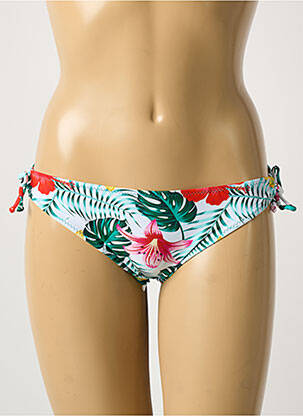 Bas de maillot de bain imprimé fleurs bikini vert VERY ZEN femme