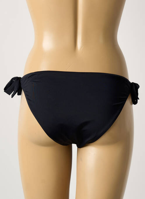 Bas de maillot de bain tissage satiné bikini noir SWEET SECRET femme