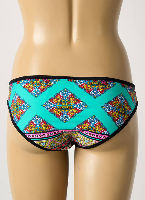 Bas de maillot de bain imprimé fantaisie culotte bleu AMAYI femme