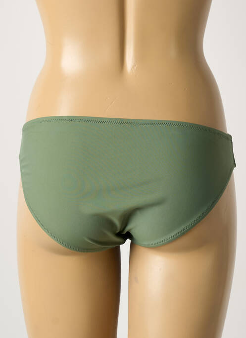 Bas de maillot de bain tissage satiné culotte vert VERY ZEN femme