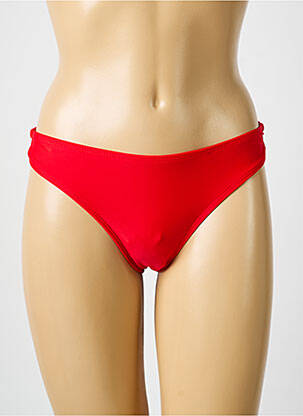 Bas de maillot de bain stretch culotte rouge BIKKI BEACH femme