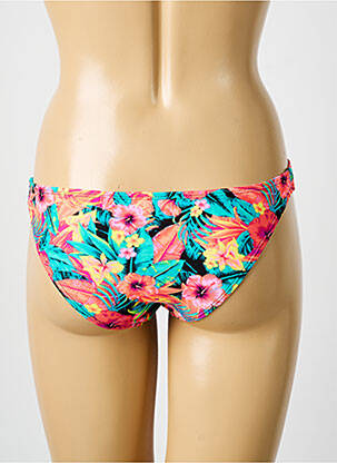 Bas de maillot de bain imprimé fleurs culotte vert BIKKI BEACH femme