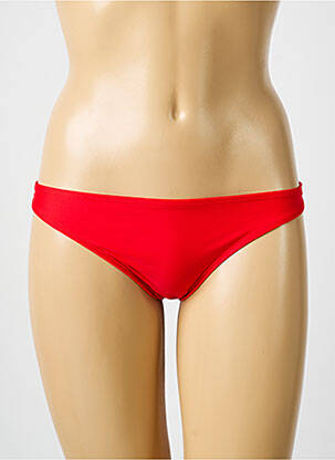 Bas de maillot de bain stretch culotte rouge BIKKI BEACH femme