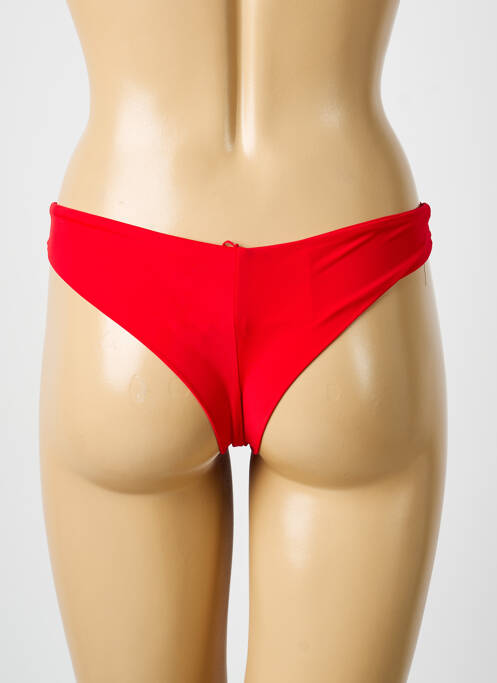 Bas de maillot de bain stretch culotte rouge BIKKI BEACH femme