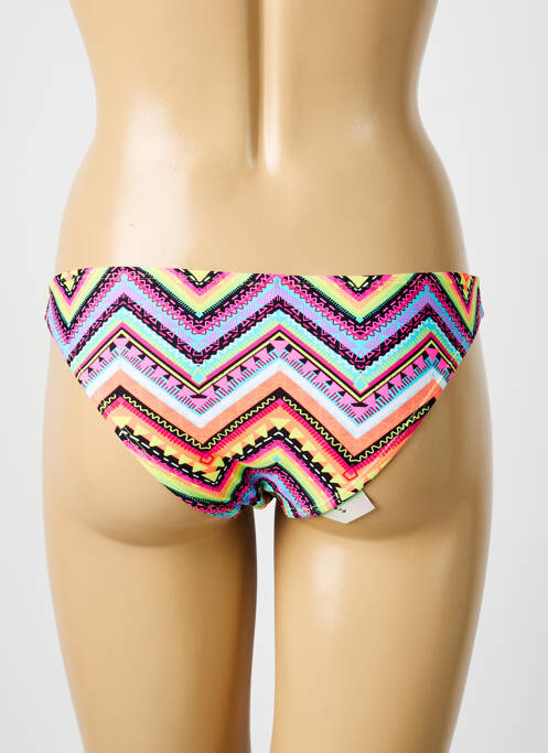 Bas de maillot de bain imprimé fantaisie culotte violet BIKKI BEACH femme