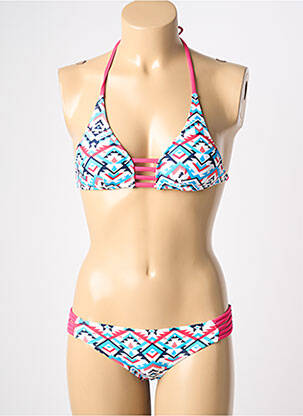 Maillot de bain 2 pièces bleu LEMON BAY femme