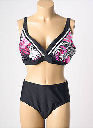 Maillot de bain 2 pièces stretch haut soutien-gorge moulé rose SEXKISS femme