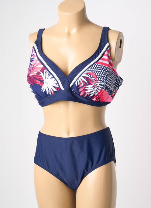 Maillot de bain 2 pièces bleu SEXKISS femme