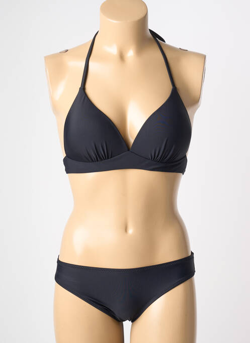 Maillot de bain 2 pièces stretch haut soutien-gorge moulé noir VERY ZEN femme