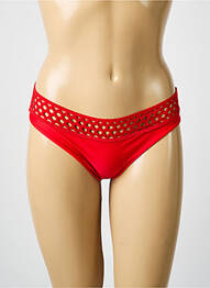 Bas de maillot de bain stretch culotte rouge VIOLETTA femme