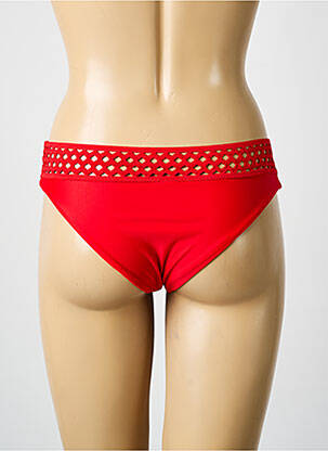 Bas de maillot de bain stretch culotte rouge VIOLETTA femme