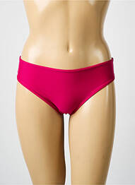 Bas de maillot de bain effet matière satinée culotte rose RAE femme