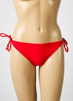 Bas de maillot de bain stretch bikini rouge POWER FLOWER femme