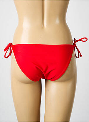 Bas de maillot de bain stretch bikini rouge POWER FLOWER femme