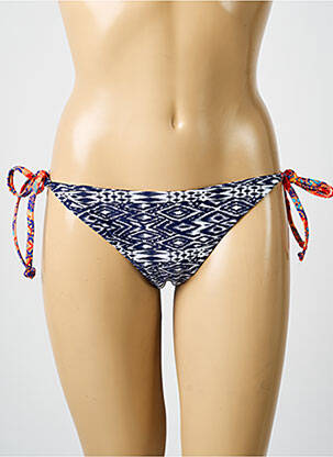 Bas de maillot de bain imprimé fantaisie bikini bleu RAE femme