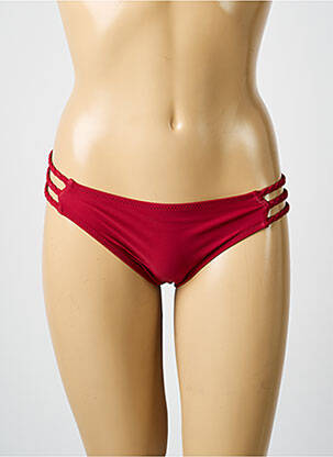 Bas de maillot de bain stretch culotte rouge H.NATHALIE femme