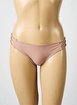 Bas de maillot de bain stretch culotte beige H.NATHALIE femme