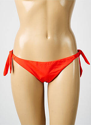 Bas de maillot de bain stretch bikini orange RAE femme