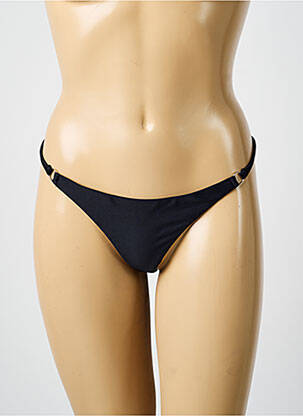 Bas de maillot de bain stretch string noir VERY ZEN femme