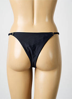 Bas de maillot de bain stretch string noir VERY ZEN femme
