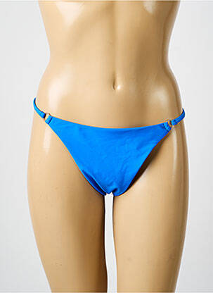 Bas de maillot de bain stretch string bleu VERY ZEN femme