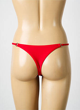 Bas de maillot de bain stretch string rouge VERY ZEN femme