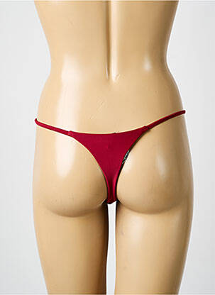 Bas de maillot de bain stretch string rouge RAE femme