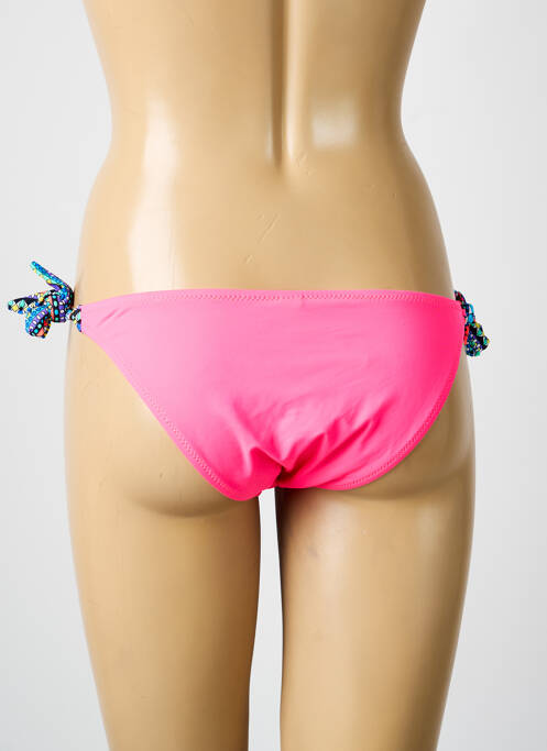 Bas de maillot de bain stretch bikini rose ESTHER ROSE femme