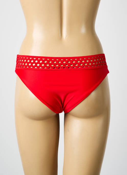 Bas de maillot de bain stretch culotte rouge VIOLETTA femme
