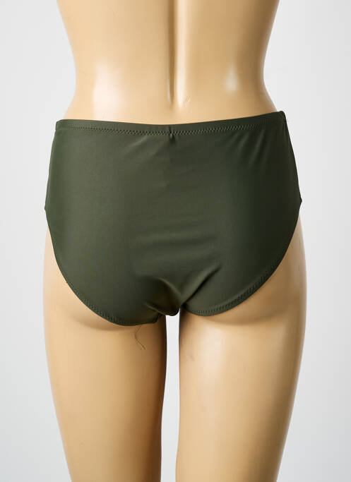Bas de maillot de bain stretch culotte vert POWER FLOWER femme