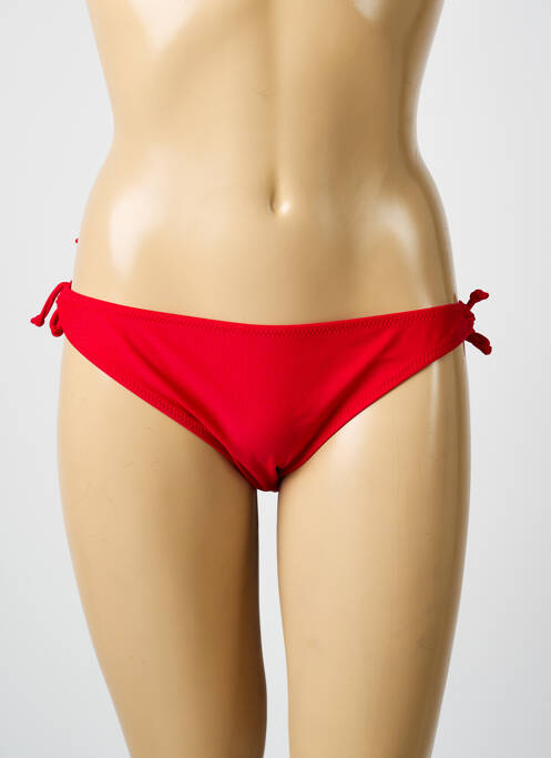 Bas de maillot de bain stretch bikini rouge VERY ZEN femme