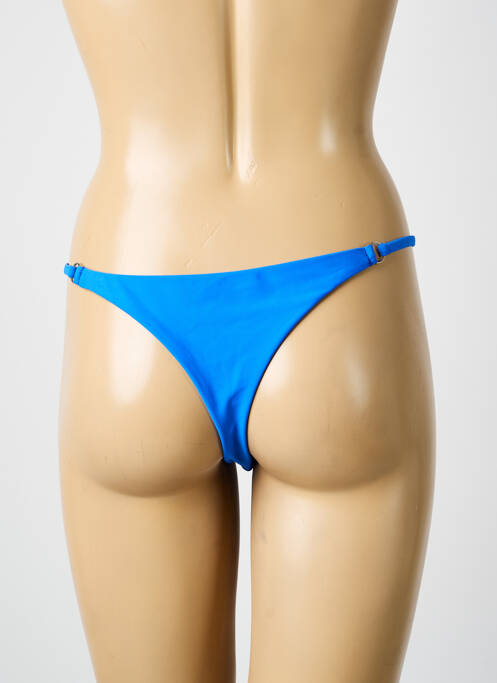 Bas de maillot de bain stretch string bleu VERY ZEN femme