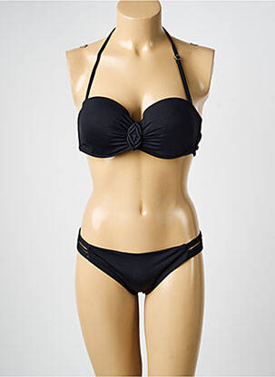 Maillot de bain 2 pièces noir RAE femme