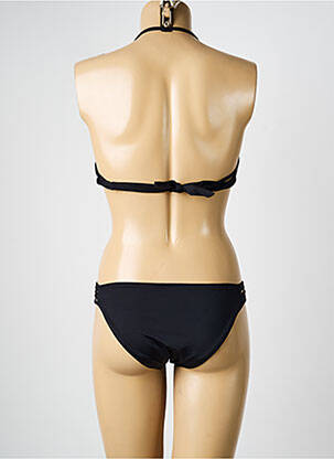 Maillot de bain 2 pièces stretch haut bandeau noir RAE femme