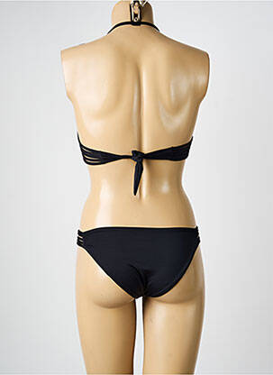 Maillot de bain 2 pièces stretch haut bandeau noir RAE femme