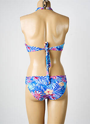 Maillot de bain 2 pièces stretch brassieres bleu LEMON BAY femme