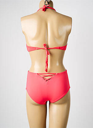 Maillot de bain 2 pièces stretch haut soutien-gorge moulé rose SWEET SECRET femme