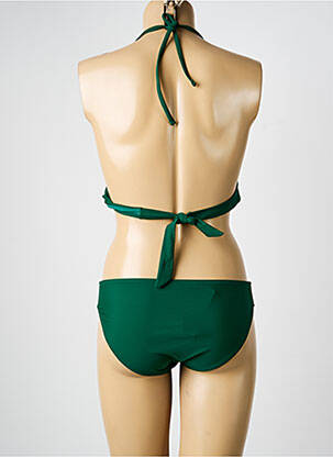 Maillot de bain 2 pièces stretch haut soutien-gorge moulé vert VERY ZEN femme