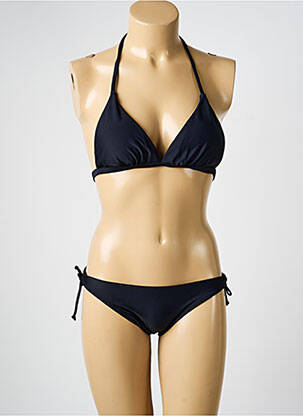 Maillot de bain 2 pièces stretch haut triangles noir VERY ZEN femme