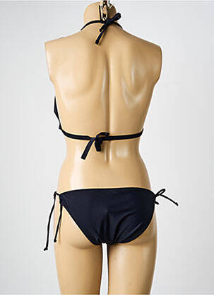 Maillot de bain 2 pièces stretch haut triangles noir VERY ZEN femme