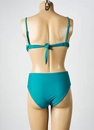 Maillot de bain 2 pièces stretch haut soutien-gorge moulé vert VERY ZEN femme