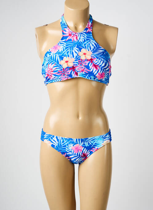 Maillot de bain 2 pièces bleu LEMON BAY femme