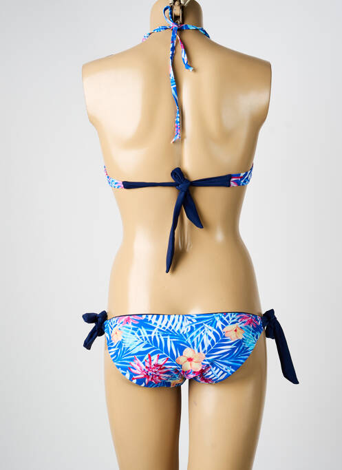 Maillot de bain 2 pièces bleu LEMON BAY femme