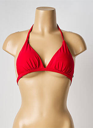 Haut de maillot de bain stretch haut soutien-gorge avec mousse de rembourrage amovible rouge VERY ZEN femme