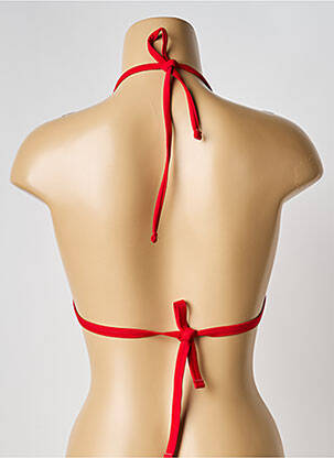Haut de maillot de bain stretch haut soutien-gorge avec mousse de rembourrage amovible rouge VERY ZEN femme